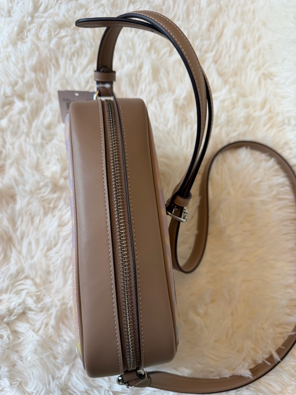 Coach Jamie Signature Multicolor/Rainbow Camera Zip Closure Crossbody - Picture 6 of 12
